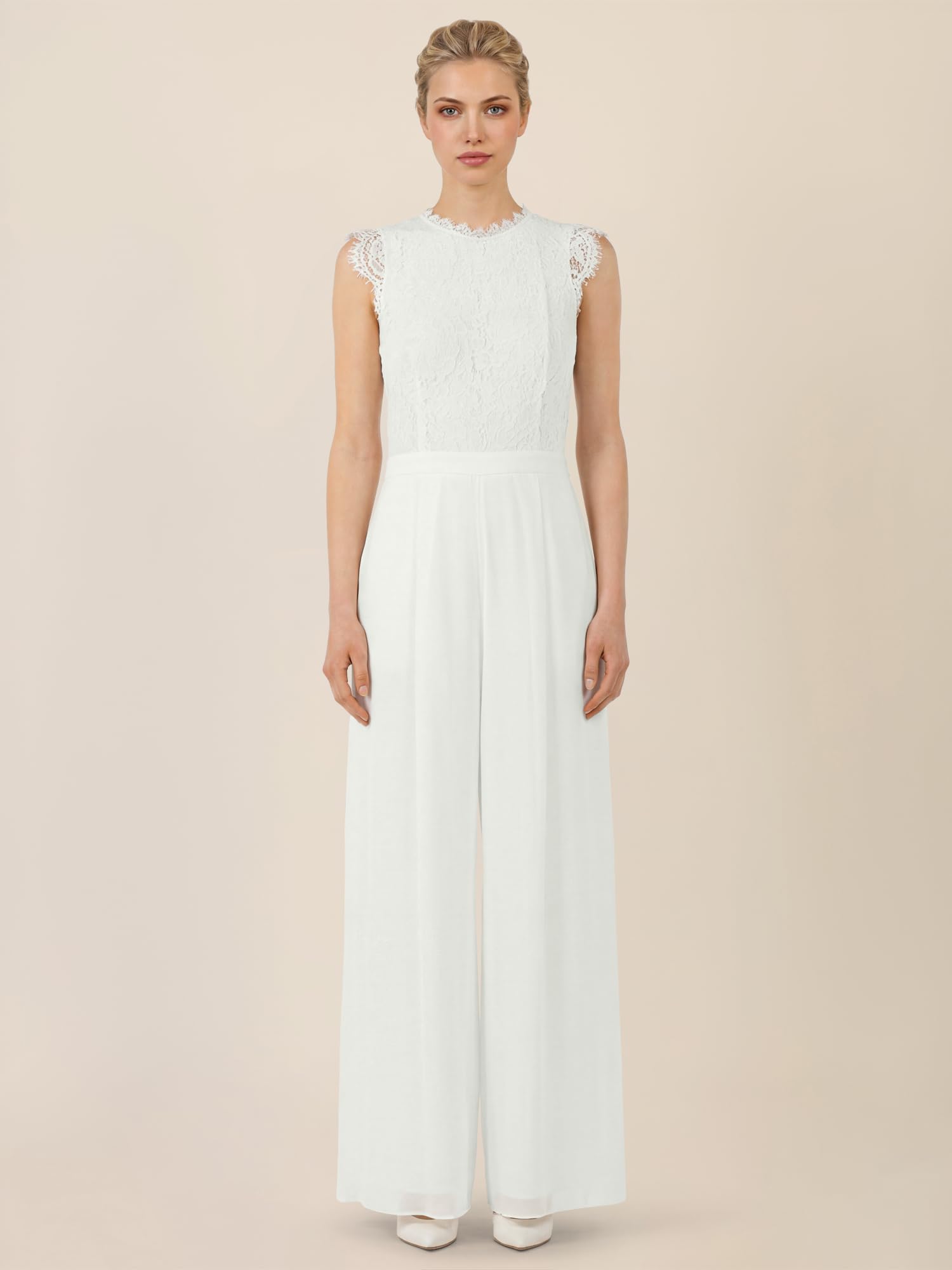 APART Fashion Damen Overall mit Spitzenoberteil Overall mit Spitzenoberteil