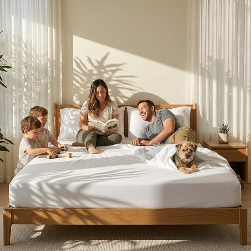 Image of Egyptian Cotton Sheets 1000 TC, 4-Piece Set with Flat Sheet, Fitted Sheet & 2 Pillowcases, Long Staple Cotton, 18 inch Deep Pocket (California King, Light Grey)
