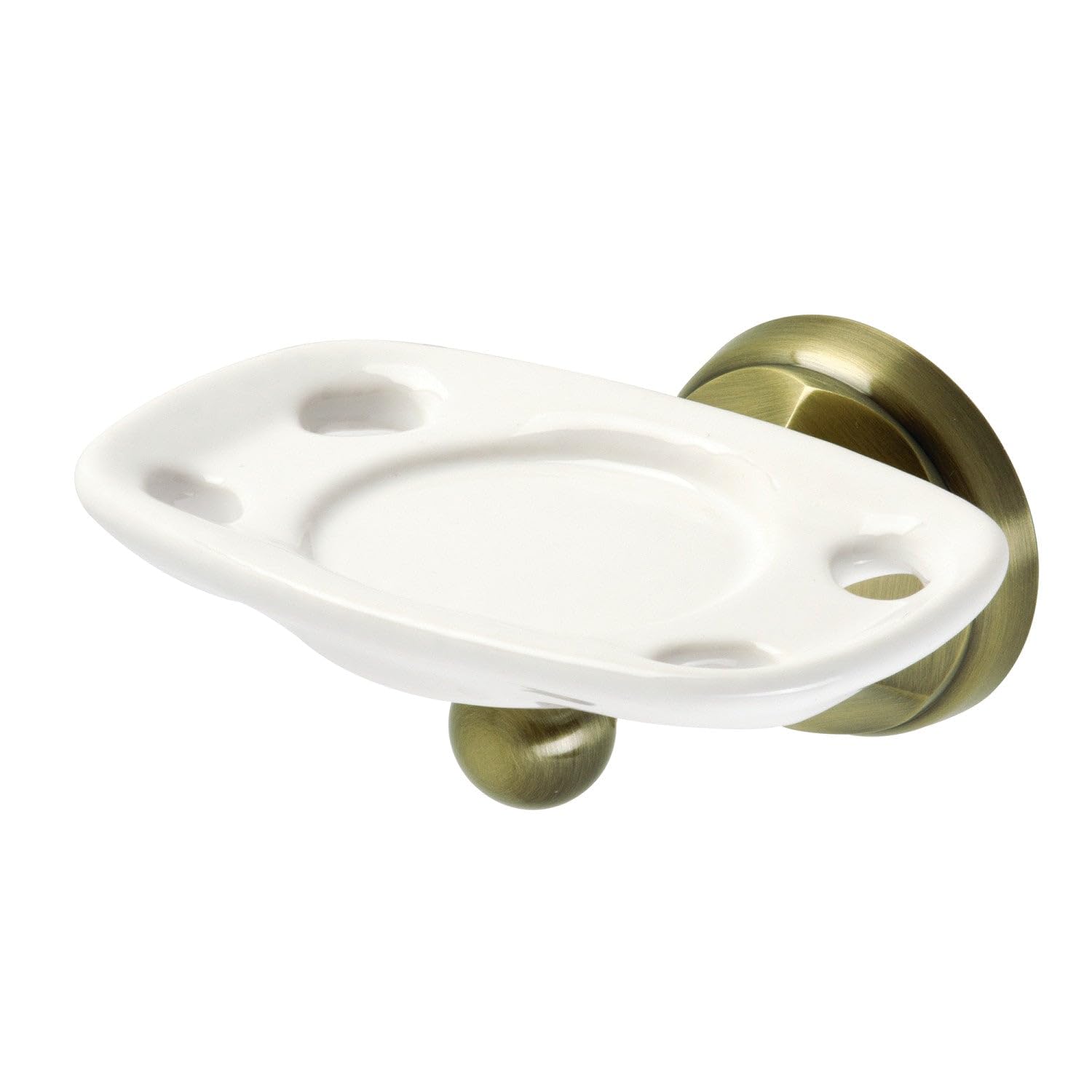 Porte-brosse à dents laiton antique Kingston Brass BA4816AB, accessoire mural rétro vintage