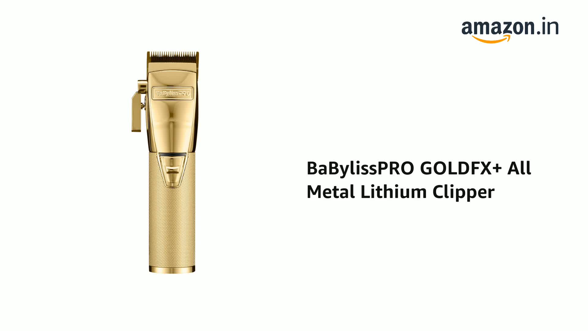 BaBylissPRO Men Goldfx+ All Metal Lithium Battery Powered Hair
