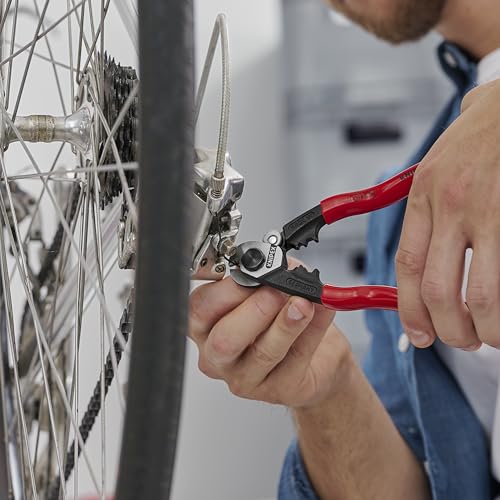 KNIPEX Drahtseilschere geschmiedet mit Kunststoff überzogen 190 mm, 95 61 190