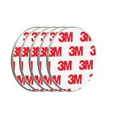 ECENCE Rauchmelder Magnethalter 5 Stück selbstklebende Magnethalterung für Rauchmelder Ø 50mm schnelle & sichere Montage ohne Bohren und Schrauben für alle Feuermelder und Rauchwarnmelder