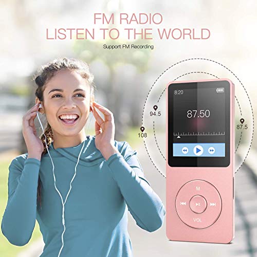 AGPTEK MP3 Player 16GB Bluetooth 5.0 mit Kopfhörer, 1.8 Zoll 70 Stunden Wiedergabezeit Digital Kinder MP3 Player FM… - Image 7