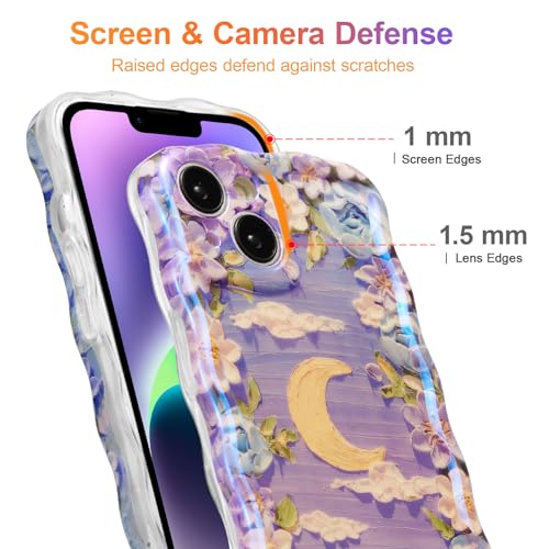 Coque iPhone 13 EYZUTAK effet laser violet finition durable - 4