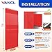 VANCL Red Gym Wall Padding 2' x 5' Gymnasium Wall Mats 2 ft Wall Padding for Gym 60''Lx24''Wx2''T Wall Pads for Wall Mats for Safety Padding Red Wall Padding[2 Pack]