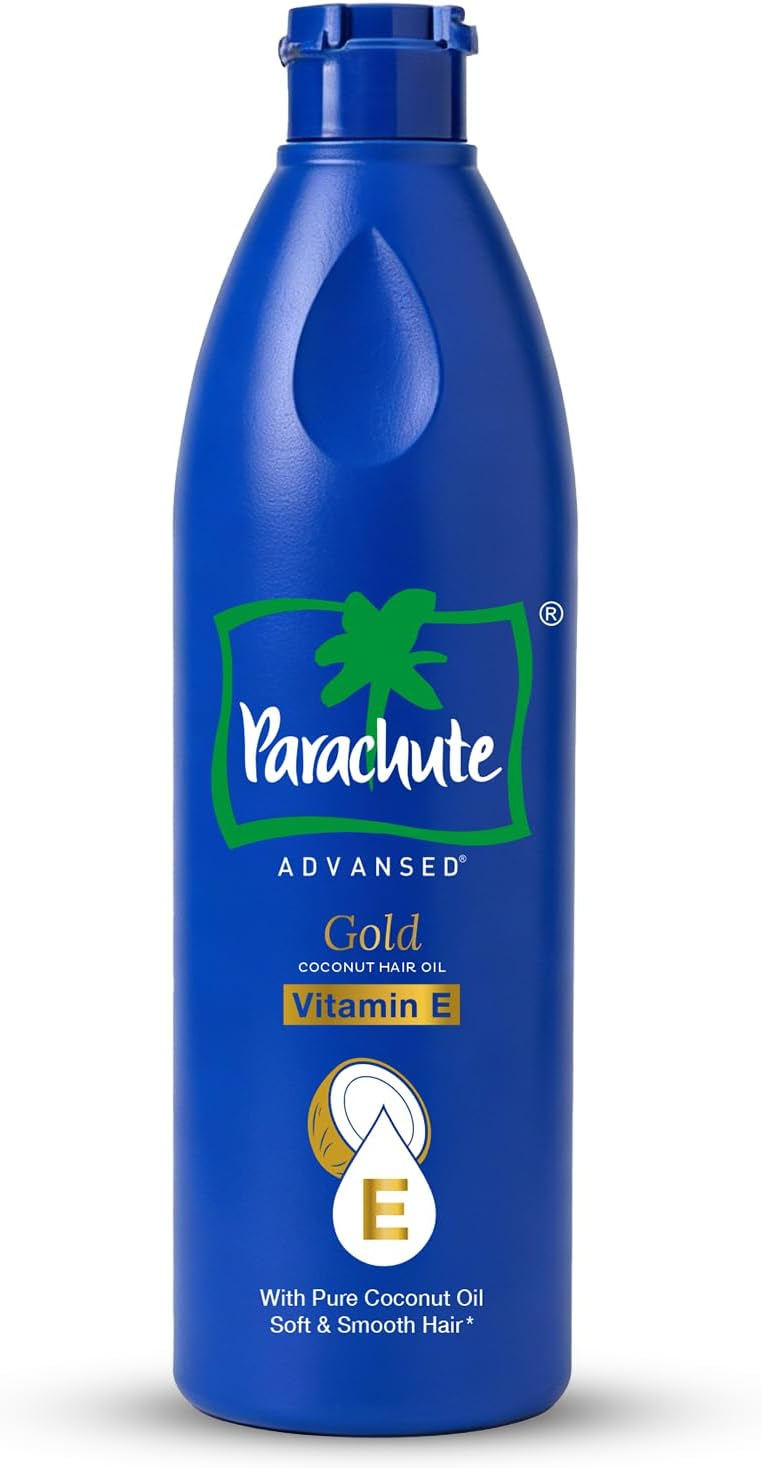 Parachute Advansed Gold Vitamin E with Pure Coconut Hair Oil | 475ml| Soft & Smooth Hair | For All Hair Type| No Paraben & Silicones