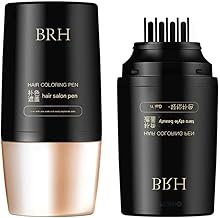 Hair Dye StIck,Waterproof and Sweatproof Hair Color Stick,2025 New 2-in-1 Portable Hair Dyeing SticK Comb,Hair Dye Brush,Instant Hair Coloring Stick,HairPen Applicator for Adult Men Women, Home and Travel Use (Black)