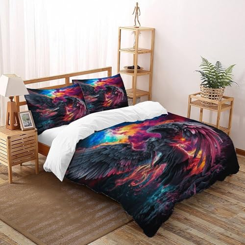 Housse de couette fermeture éclair gothique 200x200 pour lit sans plis - 2