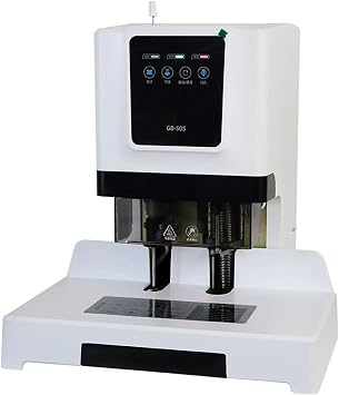 Bill Voucher Binding Machine,50mm Thickness Automatic Hot-Melt Punching Machine,15 Seconds Fast Binding,Full Automatic Nylon Tube Book Binding Machine