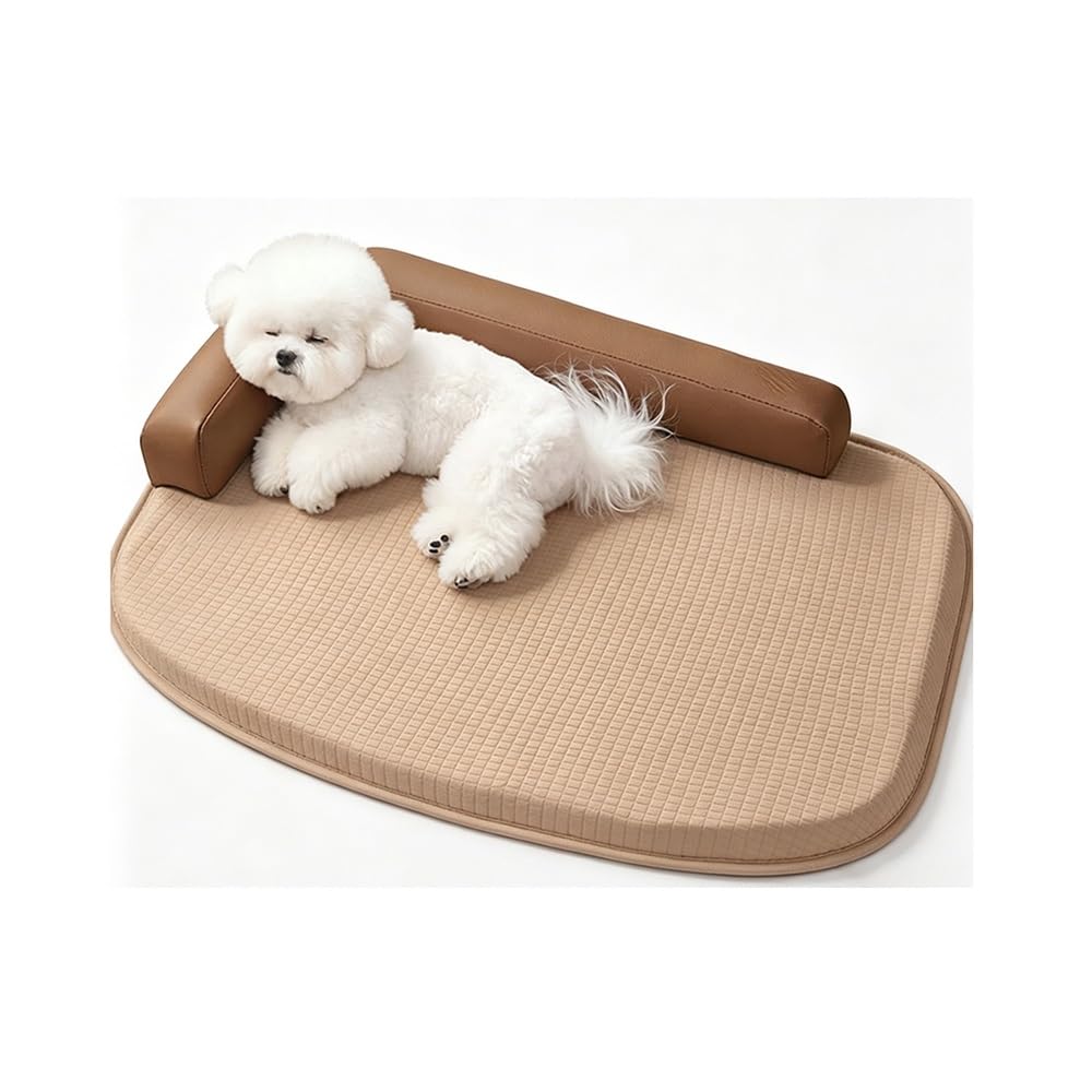 Matelas sofa grand chien au fini marron haut de gamme
