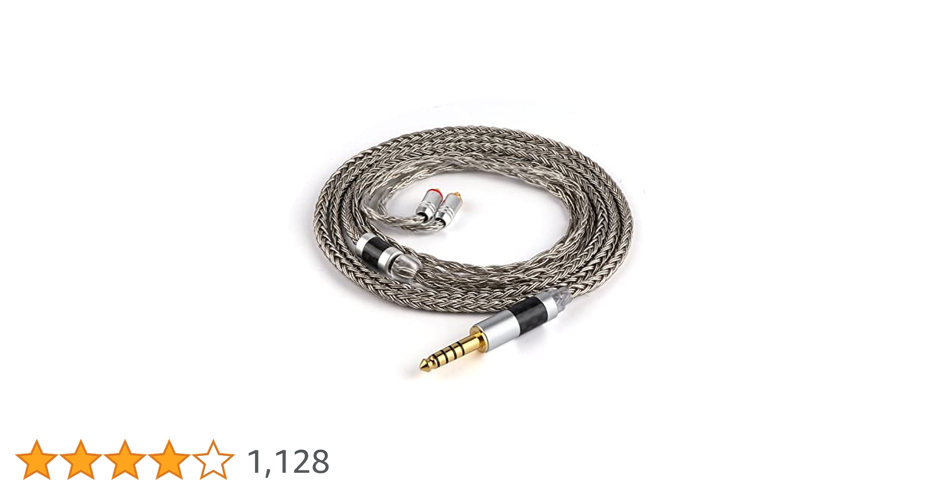 7N OCC 銀メッキ16芯 ヘッドホン ケーブル アンプ側4.4㎜ Amazon