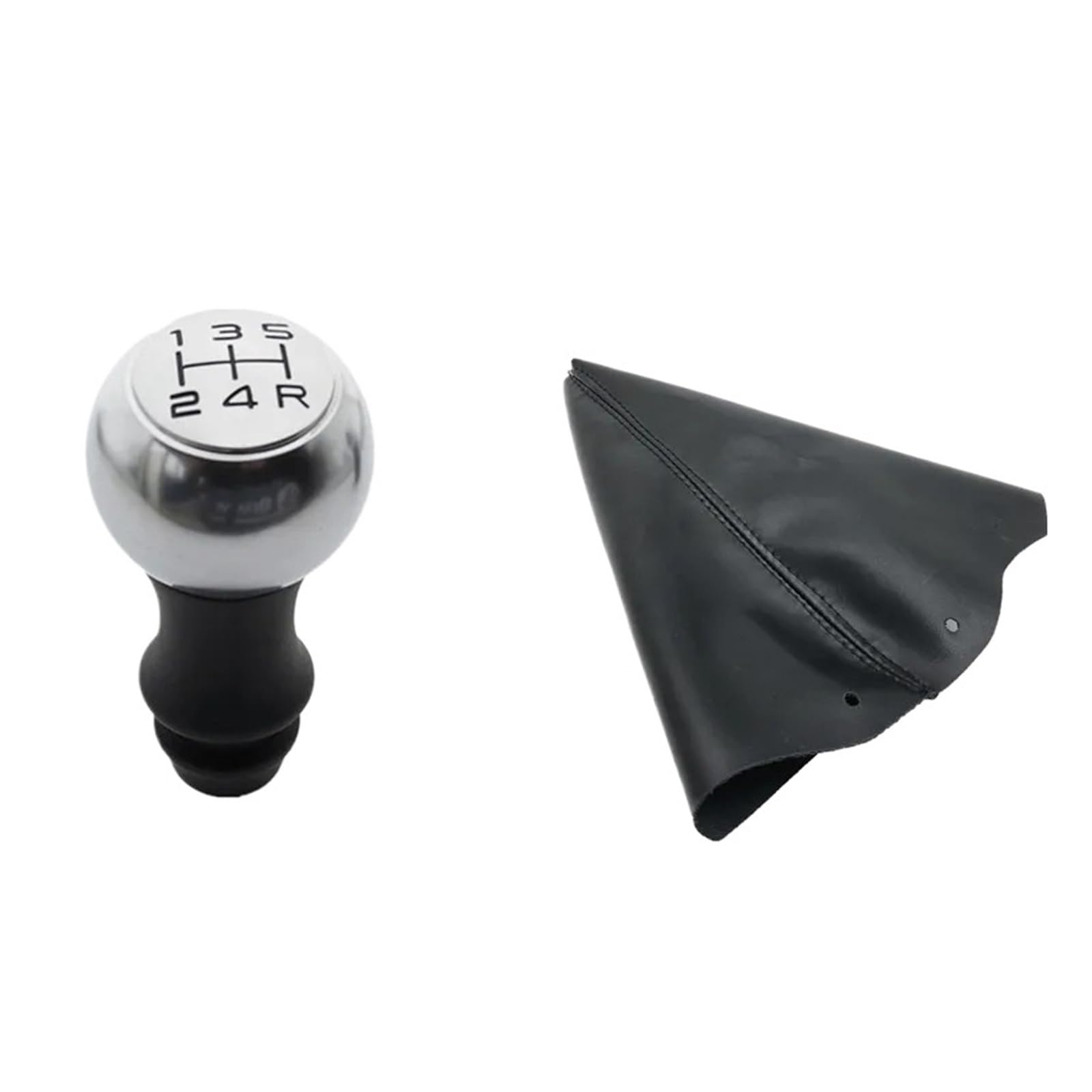 Bxbdekqgl Gear Knob And Cover Gear Shift Knob Manual 5 Speed Gear Shift Knob Adapter For Peugeot For 206 207 307 308 For C4l C5 C2 Elysee Picasso(Gear Knob And Cover)