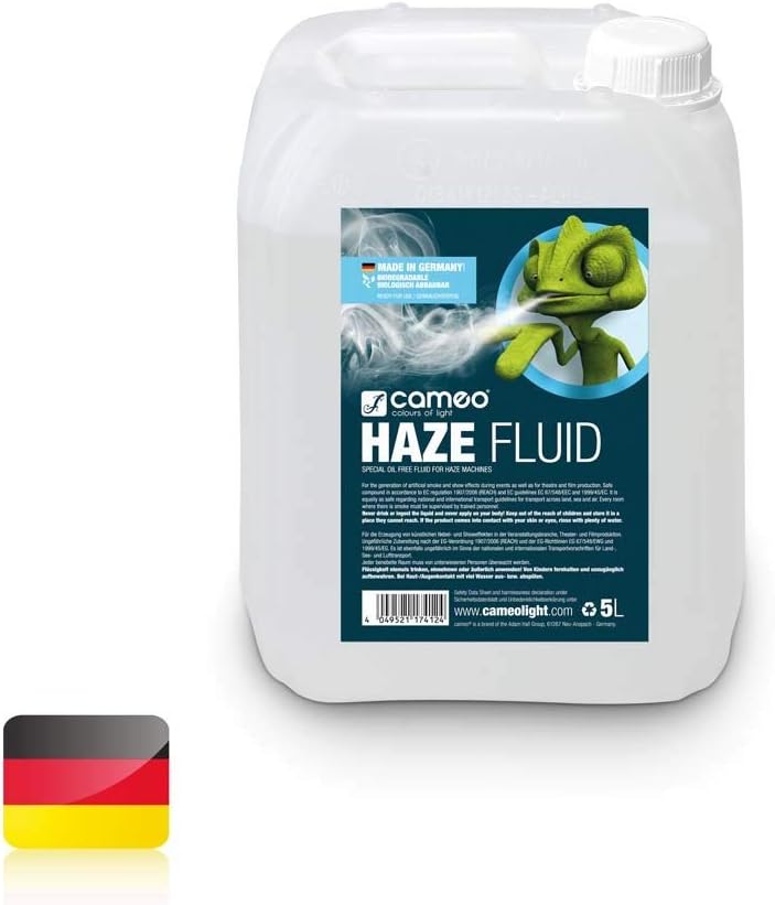 Cameo AHCLFHAZE5L Oil Haze Fluid for Fine Fog Density/Long Standing Time, 5 Litre