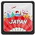 Japanese Style Fans Culture Travel Poignée de tirage de tiroir de porte 3Pcs avec vis
