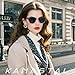 KANASTAL Semi Rimless Sunglasses Polarized for Women Men Classic Half Frame Sun Glasses with UV400 Protection Fashion Retro Browline Design Shades