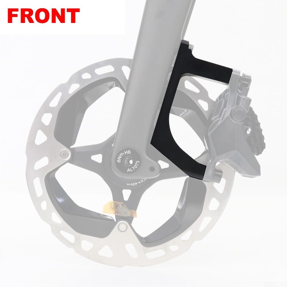 Adaptateur de ein à disque de vélo de route, support plat avant et arrière, Rotor 140mm 160mm, support d'étrier en alliage d'aluminium pour pièces de cyclisme Shimano 18 Adaptateur de ein à disque de vélo de route, support plat avant et arrière, Rotor 140mm 160mm, support d'étrier en alliage d'aluminium pour pièces de cyclisme Shimano 18
