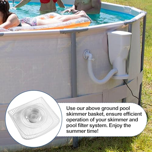 Image of P58PP1952 Pool Skimmer Strainer Basket Compatible with Summer Waves SFX Filter Pump, Above Ground Pool Skimmer Basket Replacement - for Summer Waves Pool Parts Swimming Pool Skimmer Filter Pump Net