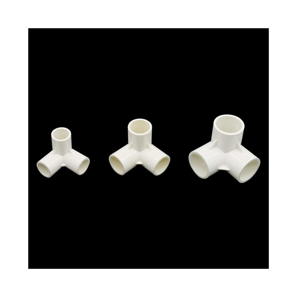 PVC-3-Wege-T-Stück Innendurchmesser 20/25 / 32mm T Rohrverbinder Garten PVC-Wasser-Rohrverbinder Landwirtschaft Werkzeuge 20 PC(32 mm)
