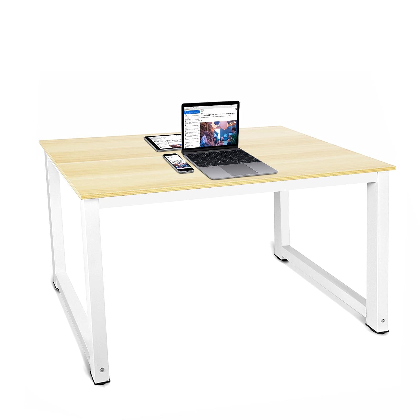 Buy Computer Desk Table, 120 x 60 x 74cm Wooden Study Table Computer
