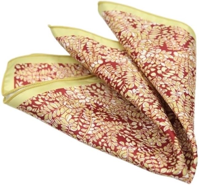 Men's Retro Printed Pocket Square Gentleman's Accessory Chest Versatile