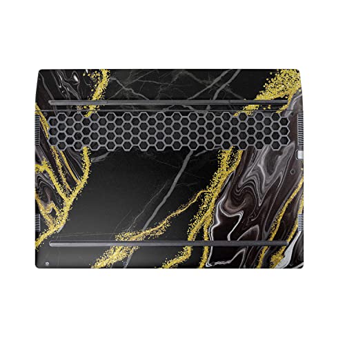 Image of MightySkins Skin Compatible With Alienware M17 R5 (2022) Full Wrap Kit - Black Marble Glitter | Protective, Durable, and Unique Vinyl Decal wrap cover | Easy To Apply & Change Styles | Made in the USA