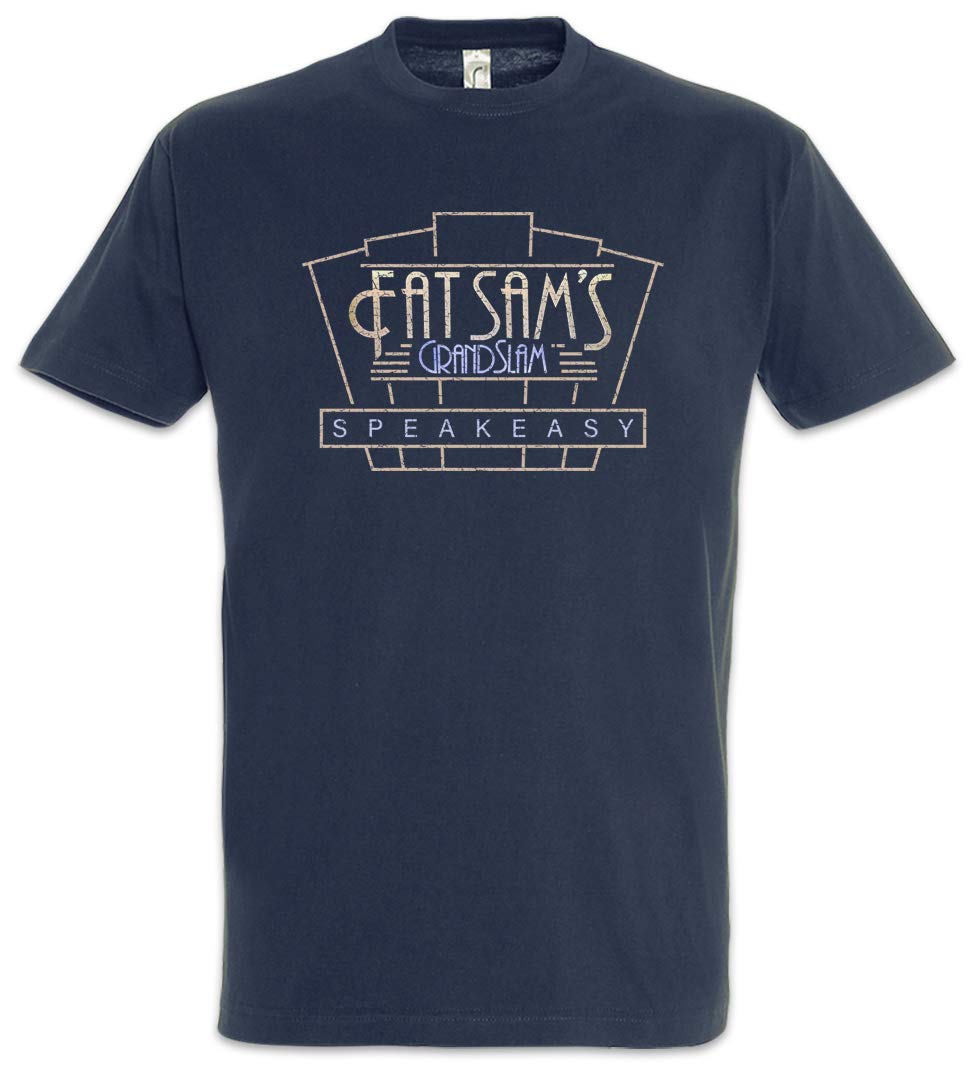 Urban Backwoods Men's Navy Fat Sam's T-Shirt Blue Size 2XL