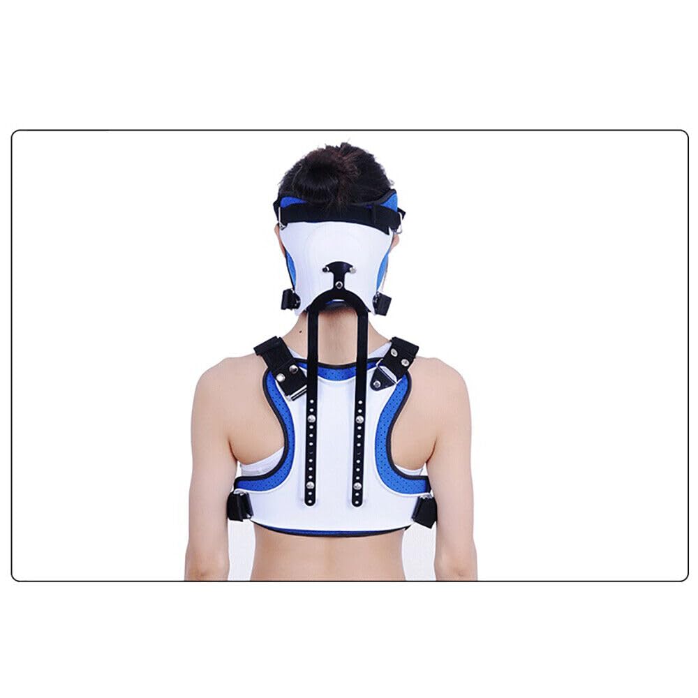 verstellbare Orthese Verstellbare Hals-Thorax-orthese für Halswirbelsäule Brustkorb Kopf Nacken Brust Brustorthopädie Fracturfixation Halswirbelsäule Rehabilitationsunterstützung