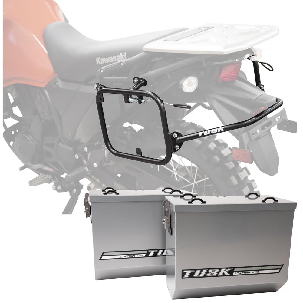 Amazon.com: TUSK Aluminum Panniers with Pannier Racks V2 Medium