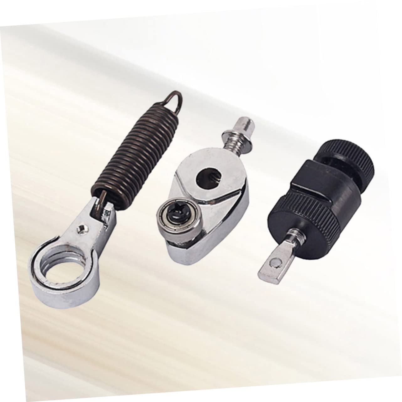 Toyvian 2pezzi Pedale Per Cassa Con Molla Tensionatrice Metallo Di Per Pedale Da Batteria Facile Da Assemblare e Utilizzare Alta Resistenza e Durata Nero e Argento