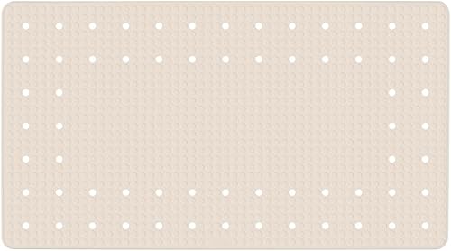 WENKO Alfombra baño Mirasol 27.6x15.4 in, Beige, 16.7 x 2.4 x 2.4 in
