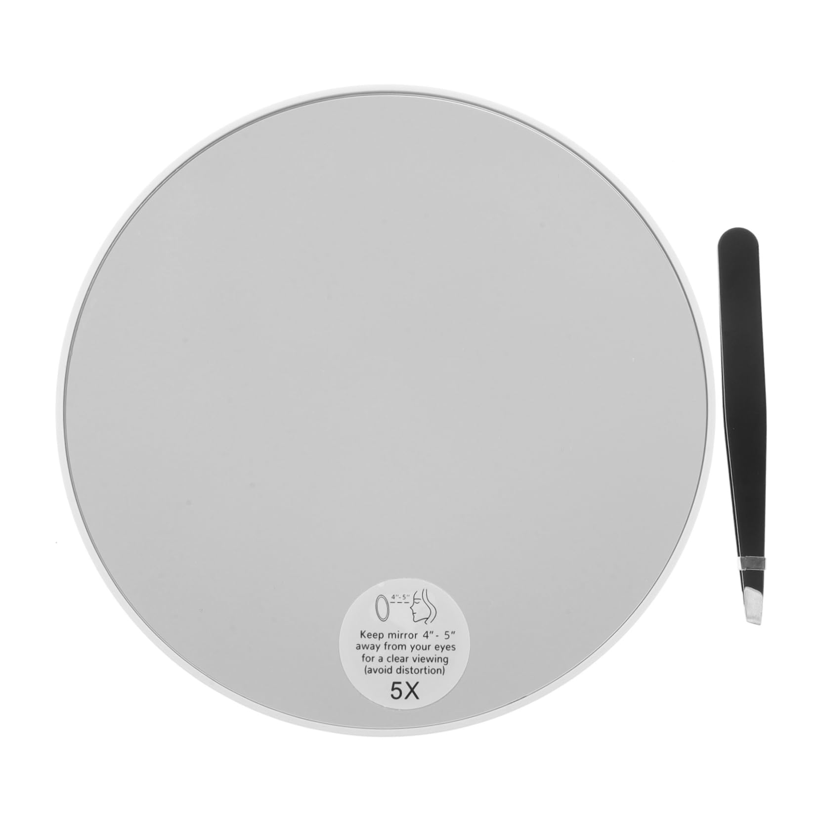 Miroir grossissant de voyage loupe maquillage et pince à épiler murale