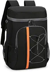 Mochila Térmica Cooler Portátil Para Praia, Churrascos, Camping, Viagens, Ar Livre - Antivazamentos, Refrigera 24 Horas, 30 Litros Capacidade, 3 Compartimentos