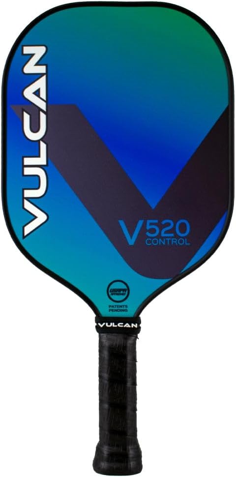 Vulcan | V520 Pickleball Paddle | Control Performance | Polypropylene Core - Fiberglass Surface | USAP Approved | Multiple Colors