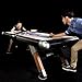ESPN Air Hockey Table with Overhead Electronic Scorer and Table Cover Family Indoor Game 8 Ft.