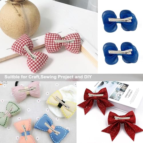 Image of NEOBABY Plain Alligator Metal Hair Clips | Crocodile Clips Styling Sectioning Hair Duck Teeth Hair pins | Curl Clips Barrettes | Craft DIY Accessories for Girls and Women's