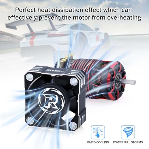 Image of 25mm RC Cooling Fan 32000RPM RC Car Fan 8.4V ESC Fan Heat Dissipation for 1 /10, 1 /8, 1 /12 Scale RC Car ESC (Black Silver)