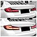 Taillight Assembly LED Dynamic Tail Light Compatible With 2017-2022 BMW 5 Series G30 G38 530 540 M5 F90 Brake Stop The Turn Signal(Pair white)