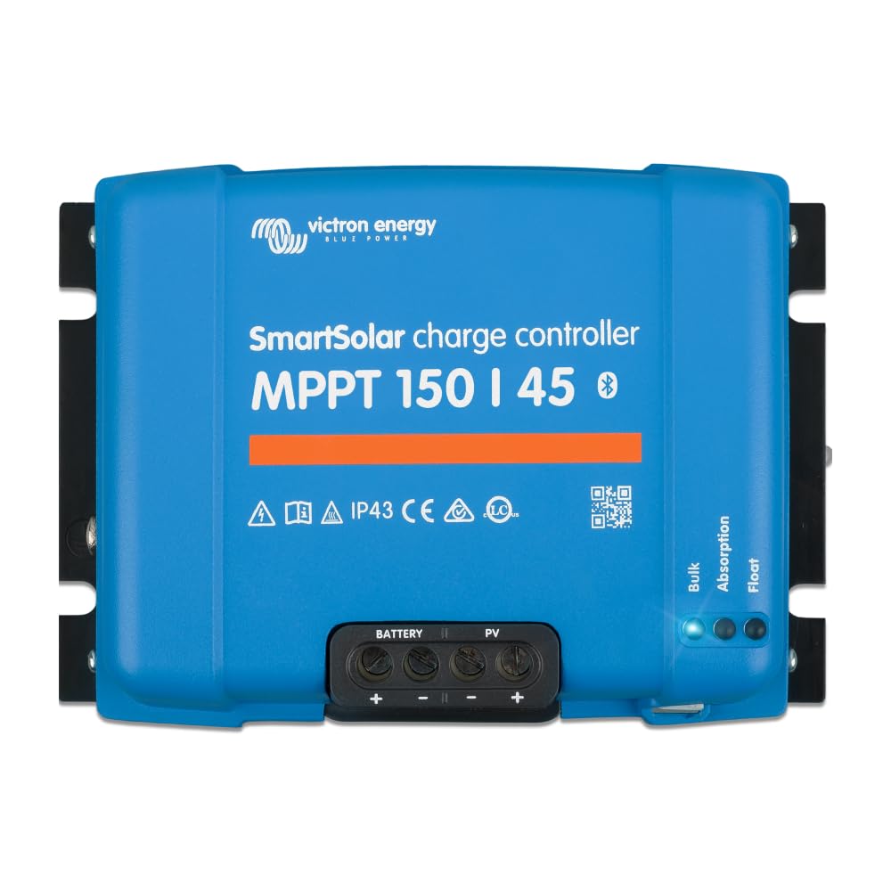 Victron Energy SmartSolar MPPT 150V 45 amp 12/24/36/48-Volt Regolatore di Carica Solare (Bluetooth)