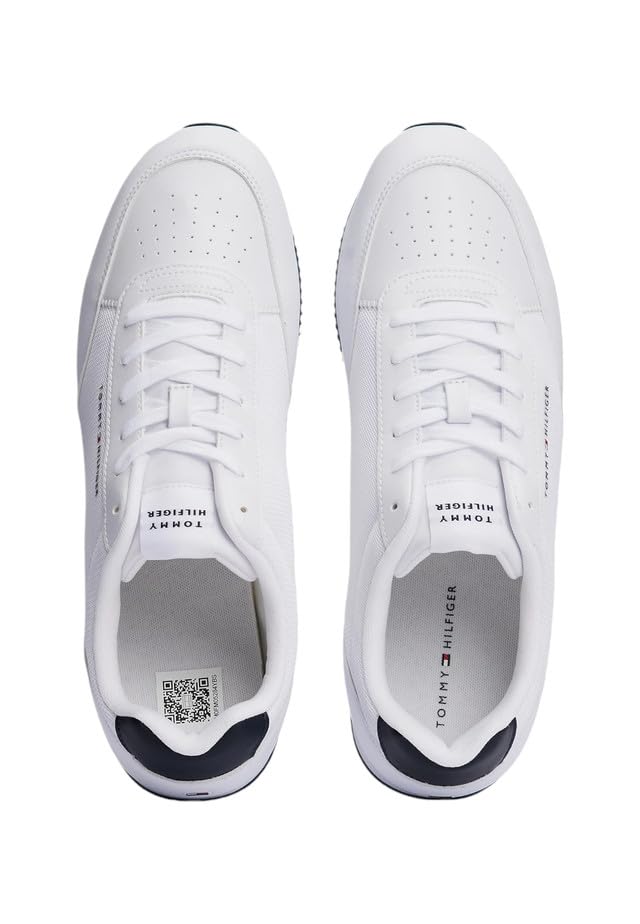 Tommy Hilfiger Uomo Sneakers da Runner Mix Profilo Basso