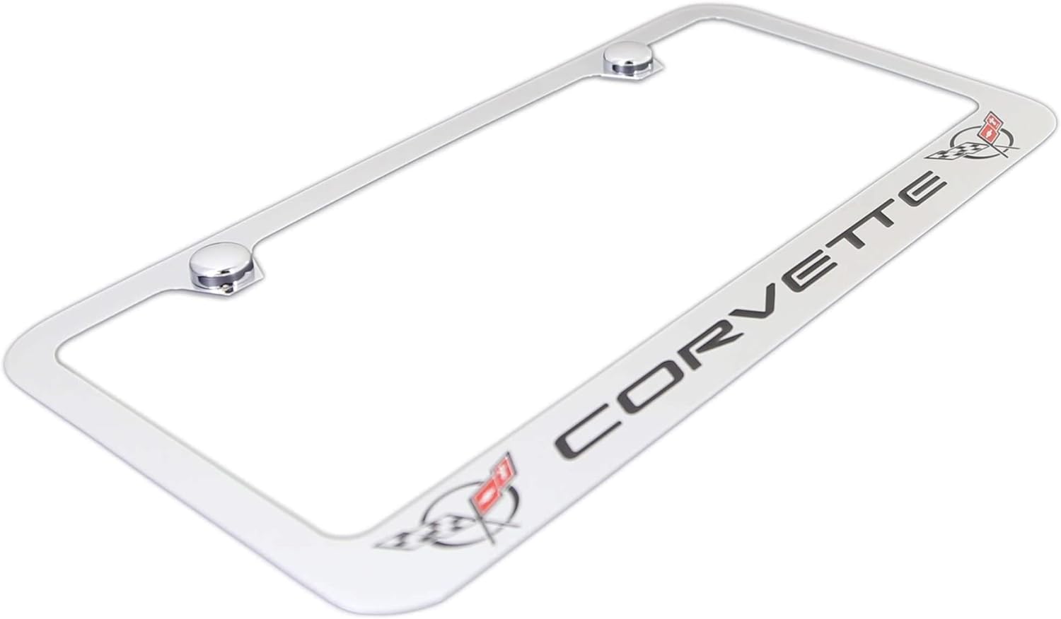 License Frame Inc. Chevrolet Corvette C5 Chrome Metal License Plate Frame Holder