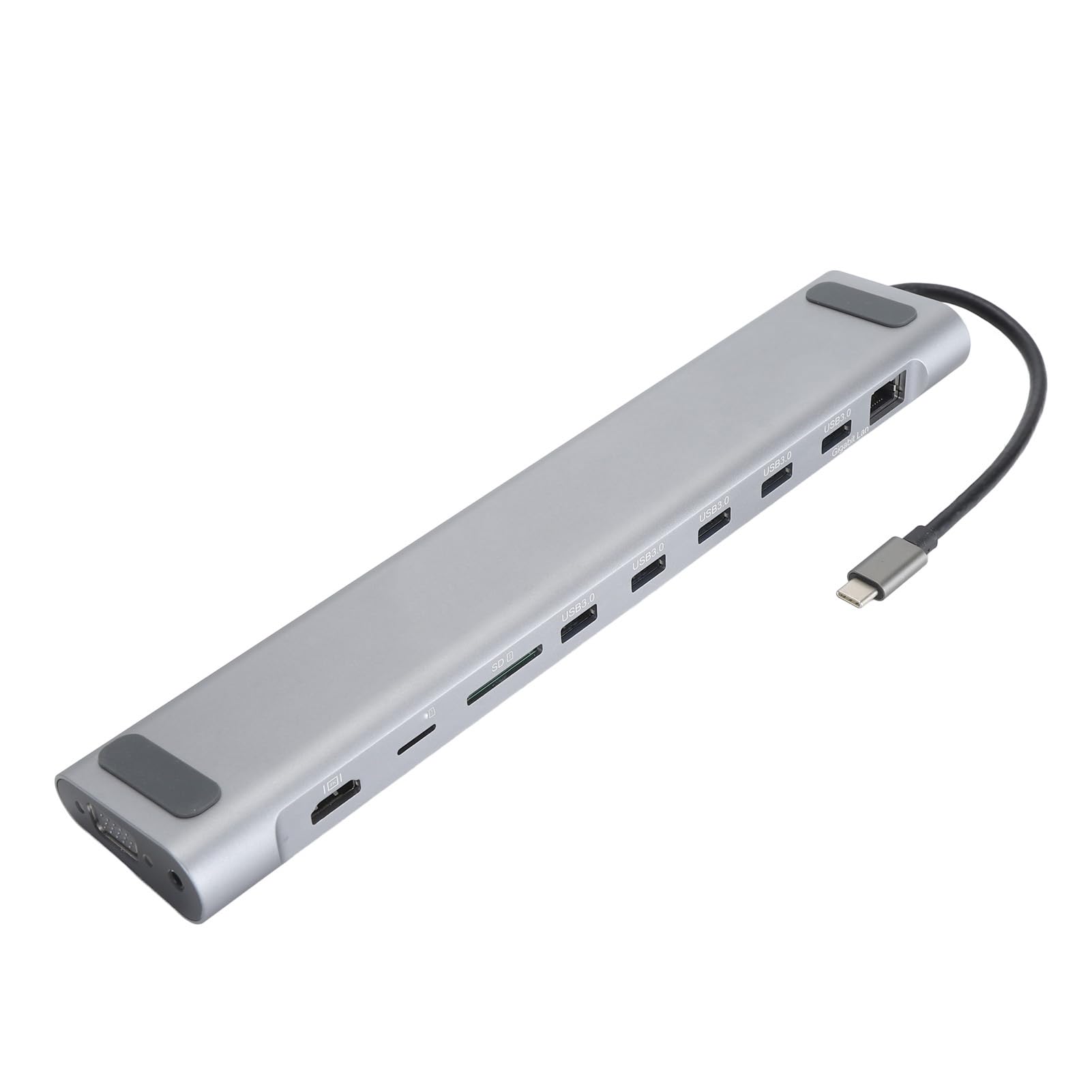 Adaptador Multipuerto 12 en 1 USB C Hub, Interfaz Multimedia 4K HD,