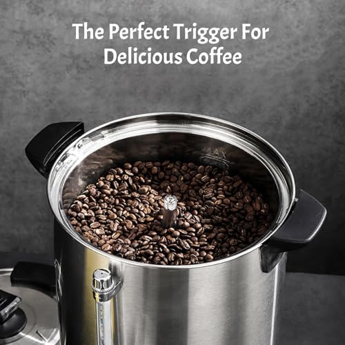 Cafetera Percoladora Eléctrica de Acero Inoxidable 7 qt miniatura 3