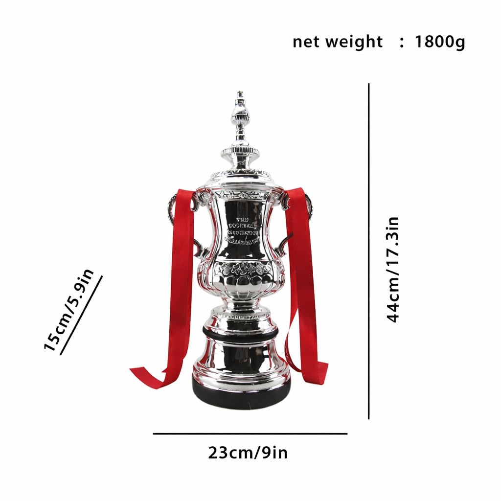 Trofeo di Champion League con portachiavi per fan europei da collezione, 44 cm/17,3