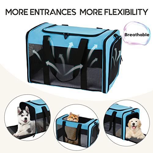 Zbrivier Pet Carrier Large Dog Carrier Airline Approved Pet Carrier for