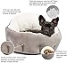 Queta Hundebett Hundesofa Hundekissen Klassischer hoher Rücken Haustierbett Hundekörbchen Abnehmbares und maschinenwaschbares bequem Schlafen Bett