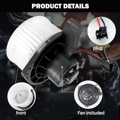 Image of 700187 AC Heater Blower Motor Fan Assembly Fit for Chevy Colorado 2004-2012 ，for Chevy SSR 2003-2006 ，for Gmc Canyon 2004-2012 89019178