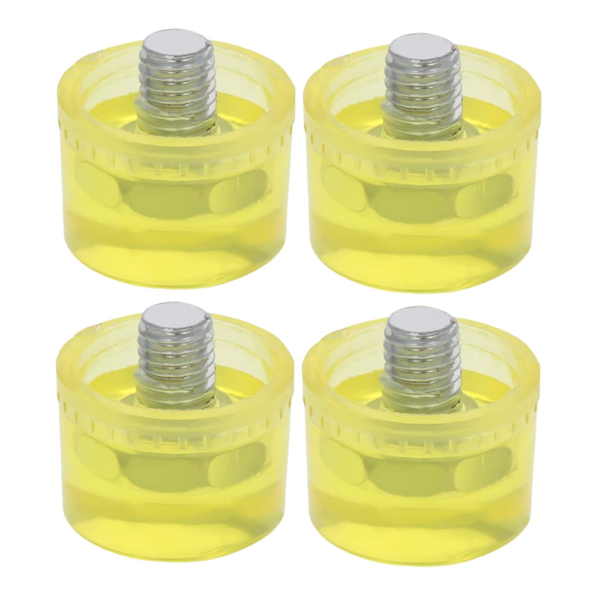 ARTIBETTER Hammer Tip Replacement 4 Pcs Mallet Hammer Replacement Heads Non-marring Soft Rubber for Delicate Work