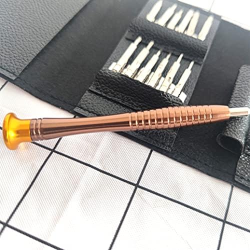 Precision Screwdriver Set, 25 in 1 Interchangeable Mini Screwdriver bits Glasses Repair Tool Kit with Leather Case for Mobile Phone,PC Laptop,Watch, Computers, Digital Camera, Glasses