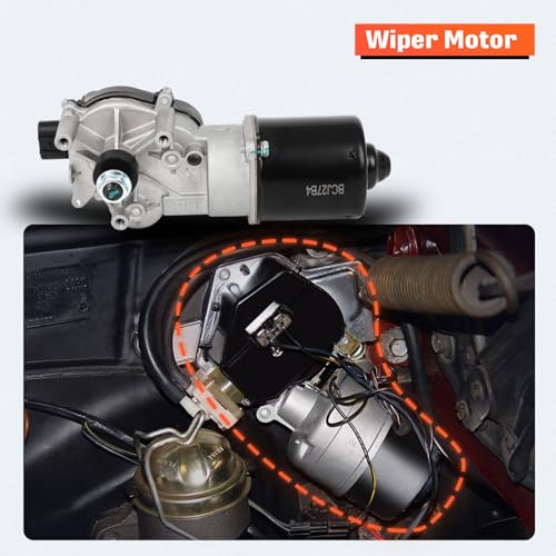 Image of cciyu Front Windshield Wiper Motor Replacement fit for 2002-2006 for Acura for RSX,2002-2006 for Honda for CR-V 434017,43-4017,