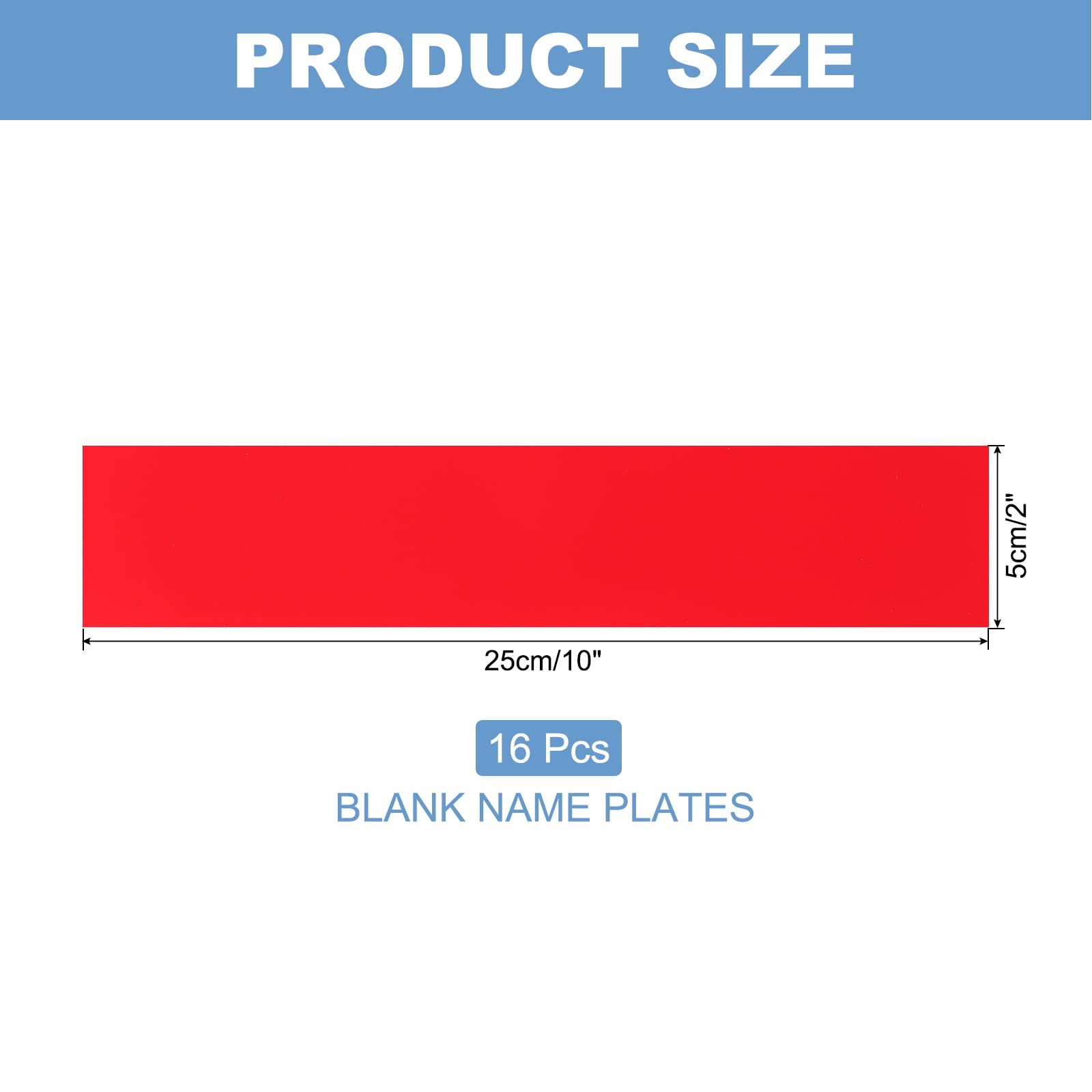 PATIKIL 10"x2" Blank Name Plates - Image 2